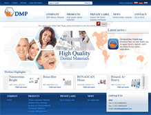 Tablet Screenshot of dmpdental.com